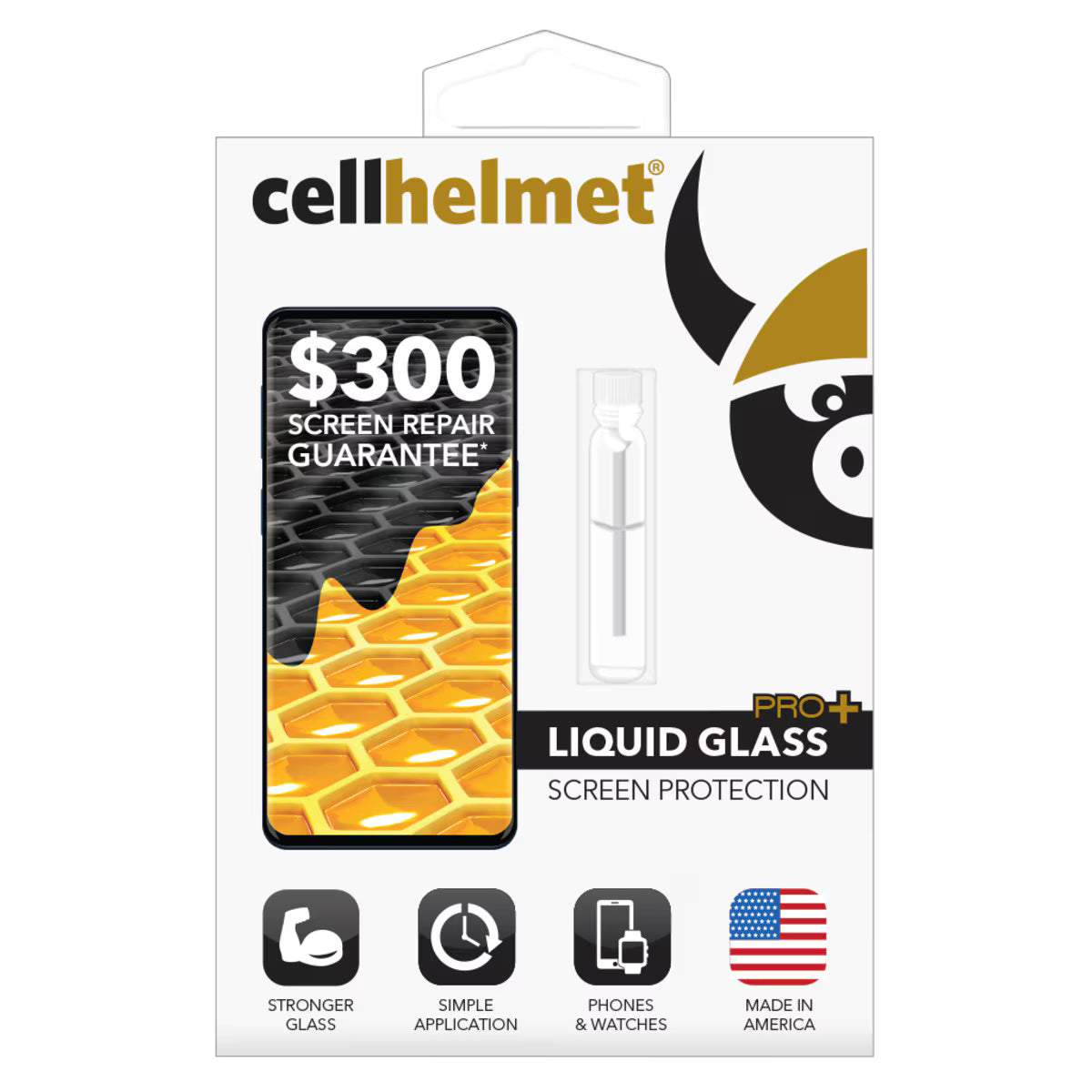 cellhelmet Liquid Glass - Phone / Tablet / Watch - $300 Coverage  (11037766) ($79.99 MSRP)