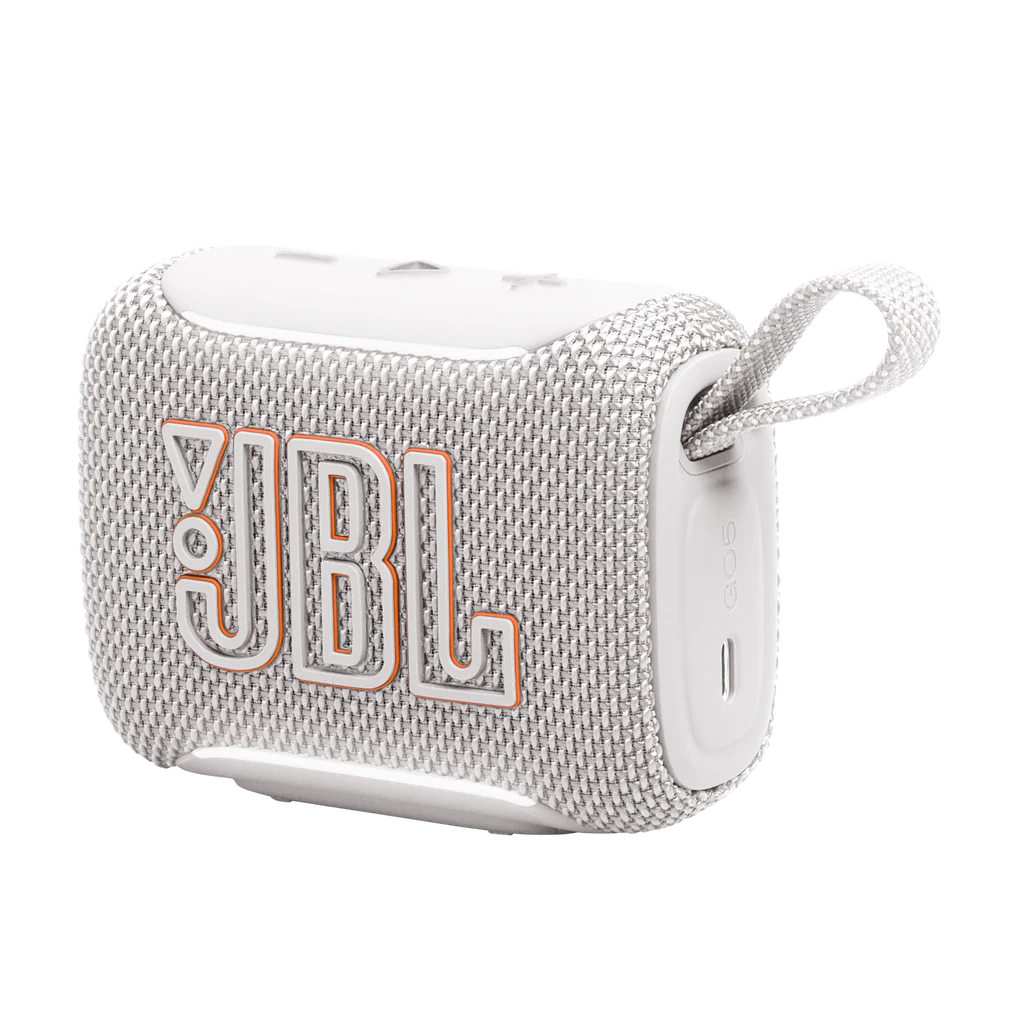 JBL GO 5 PORTABLE BLUETOOTH SPEAKER - WHITE ( 1107960) (MSRP $69.99)