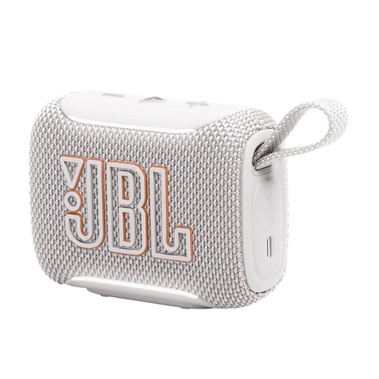 JBL GO 5 PORTABLE BLUETOOTH SPEAKER - WHITE ( 1107960) (MSRP $69.99)