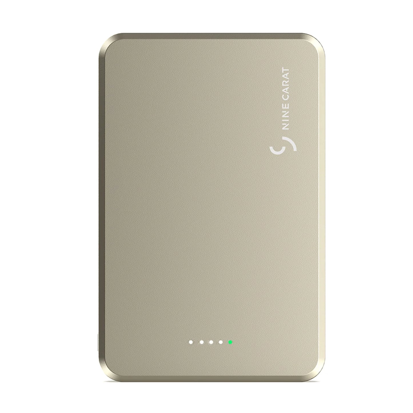 NineCarat Magnetic Power Bank (5K, Ultra Slim) Gold ( 1107492) (MSRP $59.99)
