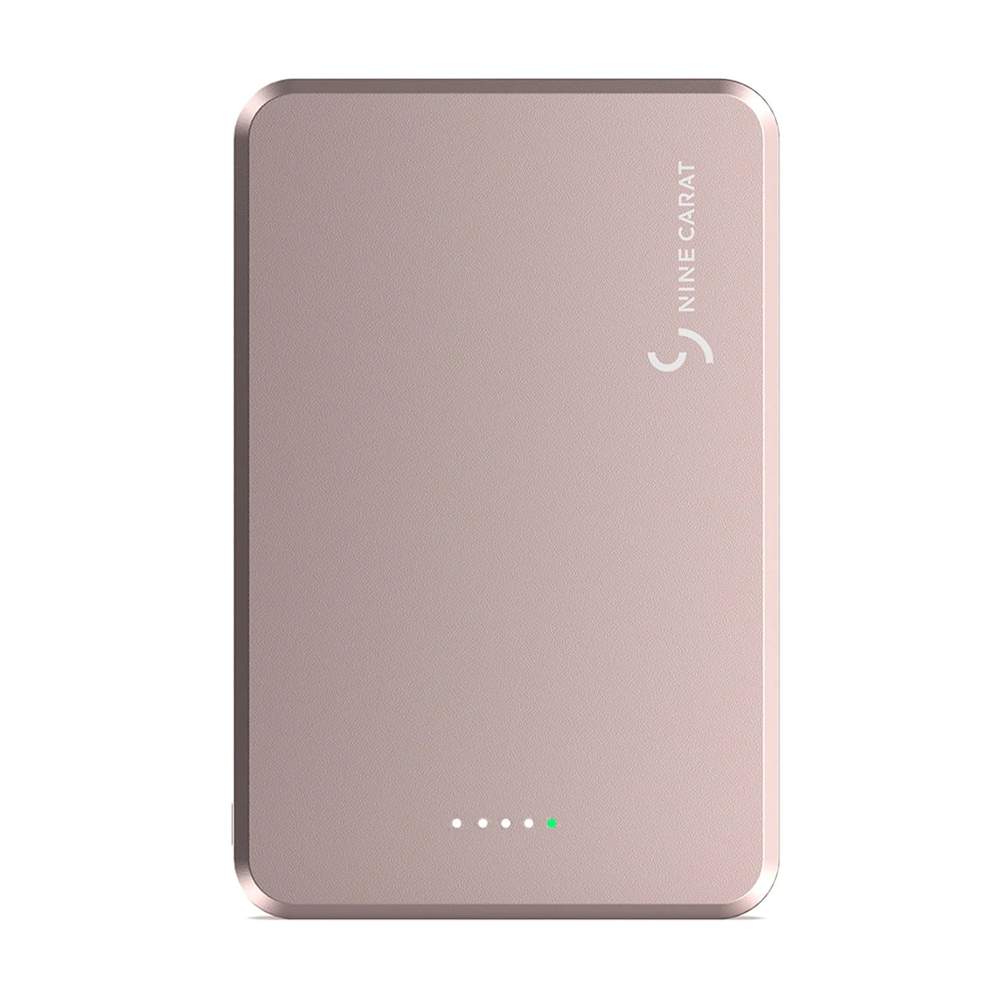 NineCarat Magnetic Power Bank (5K, Ultra Slim) Pink ( 1107491) (MSRP $59.99)