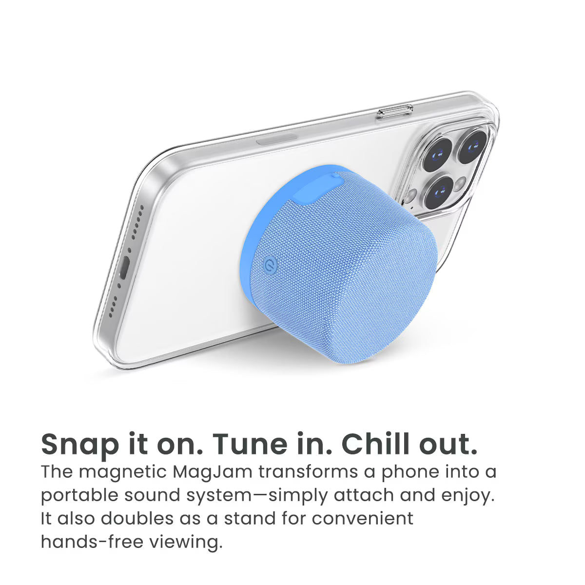 Quikcell MagJam Magnetic Wireless Speaker Cornflower Blue  ( 1103536) (MSRP $39.99)