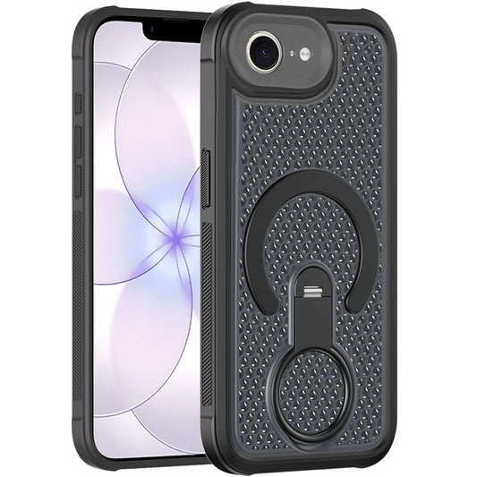 iPhone 17E / 16E  Magnetic Honeycomb Kickstand Hybrid Case - Black (1108277)(MSRP $49.99)