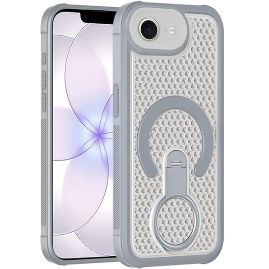 iPhone 17E / 16E  Magnetic Honeycomb Kickstand Hybrid Case - Gray (1108280)(MSRP $49.99)