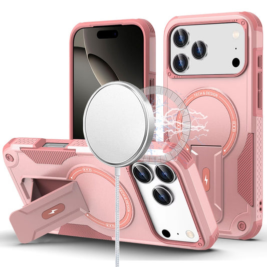 iPhone 17 Pro Max Sturdy Bracket Kickstand Magnetic Hybrid - Pink ( 1103389) (MSRP $39.99)