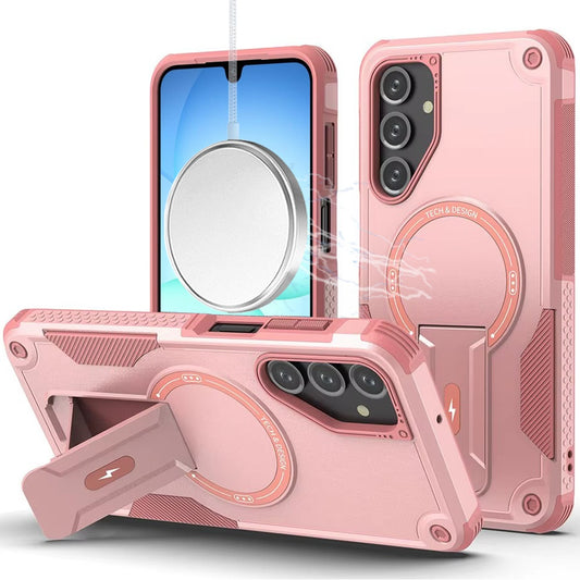 Samsung A17 5G / A16 5G Sturdy Bracket Kickstand Magnetic Hybrid - Pink (1107562) (MSRP 59.99)