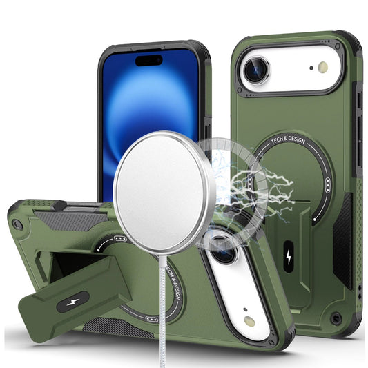 iPhone 17 Air Sturdy Bracket Kickstand Magnetic Hybrid - Midnight Green ( 1103385) (MSRP $39.99)