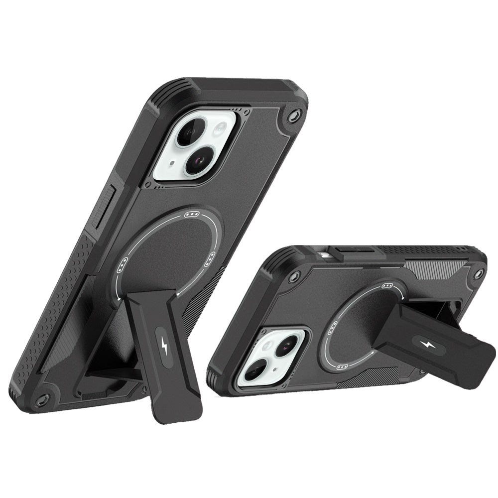 iPhone 13/14/15 and 16E Sturdy Bracket Kickstand Magnetic Hybrid - Black ( 1107646) (MSRP $59.99)