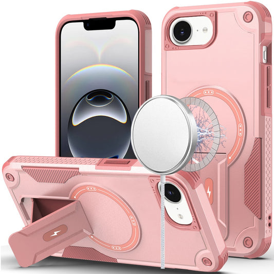 iPhone 17E / 16E / SE4 Sturdy Bracket Kickstand Magnetic Hybrid - Pink ( 1107772) (MSRP $59.99)