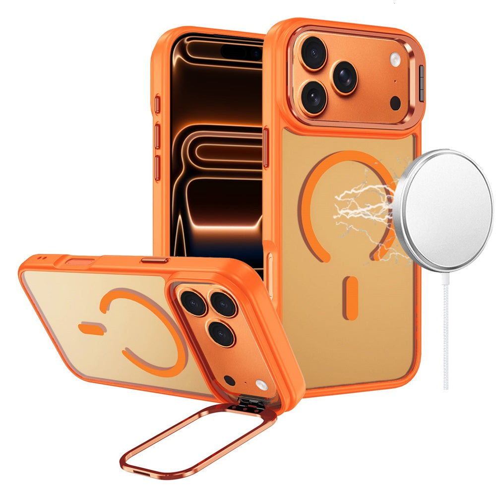 iPhone 17 Pro Max Fearless Tough HQ Metallic Hybrid with Camera Ring Stand [Magnetic Circle] Case - Cosmic Orange ( 1107644) (MSRP $59.99)