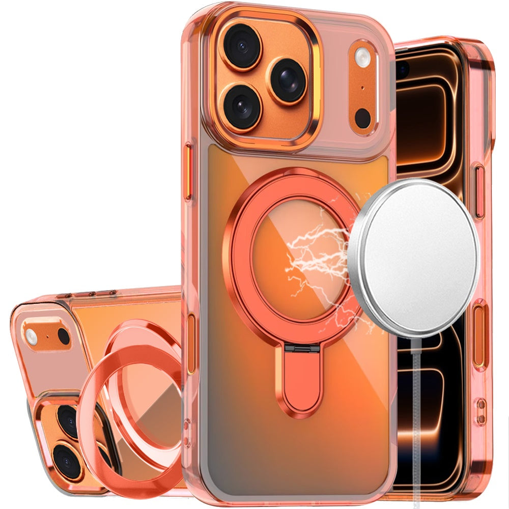 iPhone 17 Pro Max CHROME HQ Rotational Magnetic Ring Hybrid - Cosmic Orange ( 1107645) (MSRP $59.99)