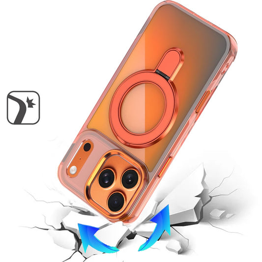 iPhone 17 Pro Max CHROME HQ Rotational Magnetic Ring Hybrid - Cosmic Orange ( 1107645) (MSRP $59.99)