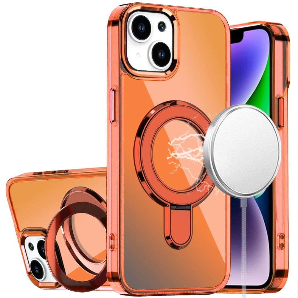 iPhone 15/13/14 CHROME HQ Rotational Magnetic Ring Hybrid - Cosmic Orange ( 1107735) (MSRP $49.99)