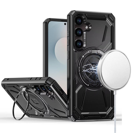 Samsung s26 Loop Hybrid with [Magnetic Ring Circle] 360 degrees Rotational Kickstand Case Cover - Black ( 1107682) (MSRP $49.99)