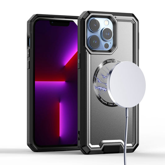 Apple iPhone 12 & iPhone 12 Pro Rank [Magnetic Circle] Tough Strong Modern Fused Hybrid - Black (1106751)