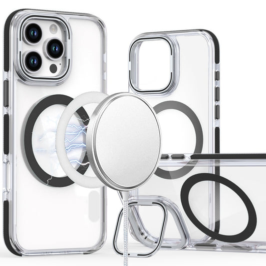 iPhone 16 Pro 6.3 inch MagSonic Camera Bracket Stand Magnetic Ring Circle Hybrid - Black (1107232)