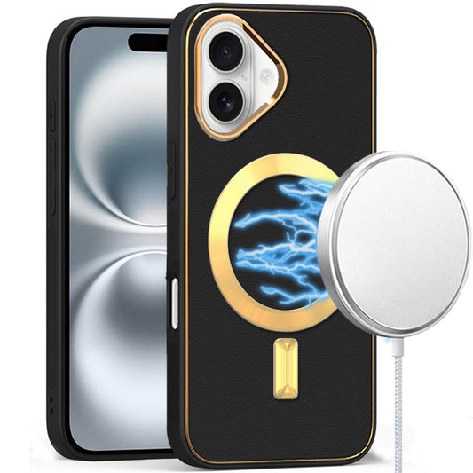 iPhone 16 6.1 inch Ultimate Quality PU Leather Hybrid Case Cover - Black  (11037782) ($39.99 MSRP)