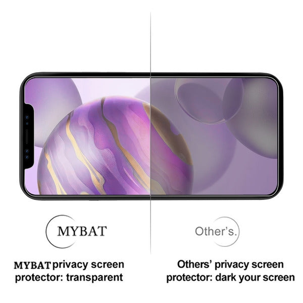 Apple iPhone 12 Pro Max (6.7) MyBat Privacy Tempered Glass Screen Protector (2.5D) - Smoke (1101224)