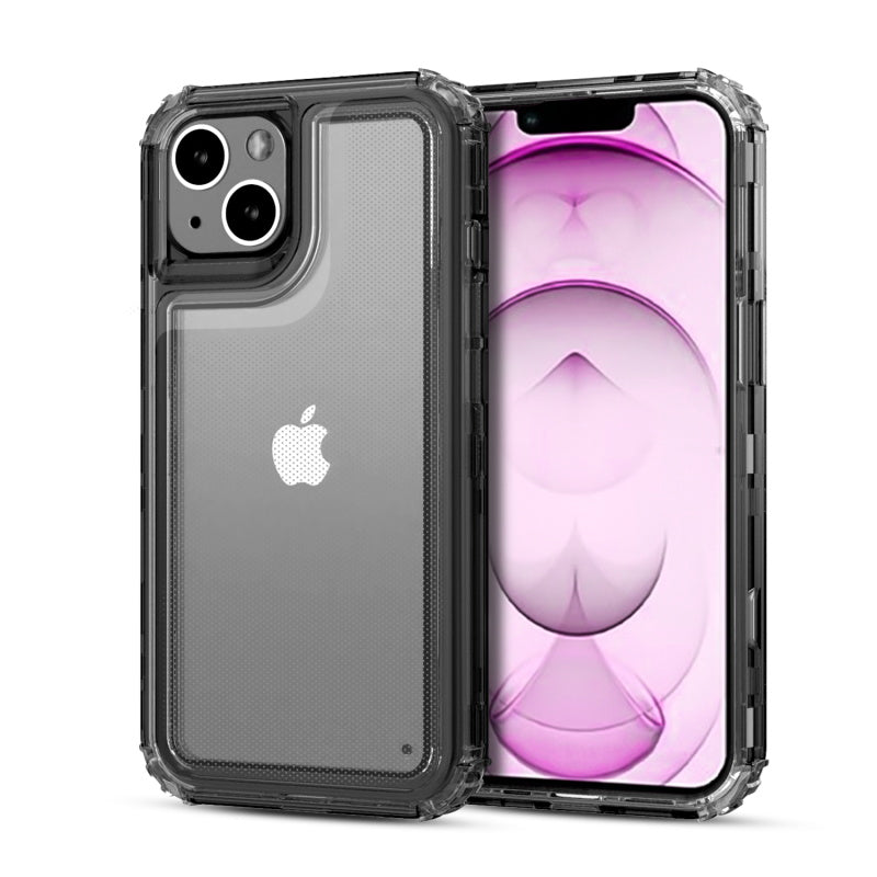 MyBat Hybrid Protector Cover for Apple iPhone 13 mini (5.4) - Transparent Black / Transparent Clear (1102111)