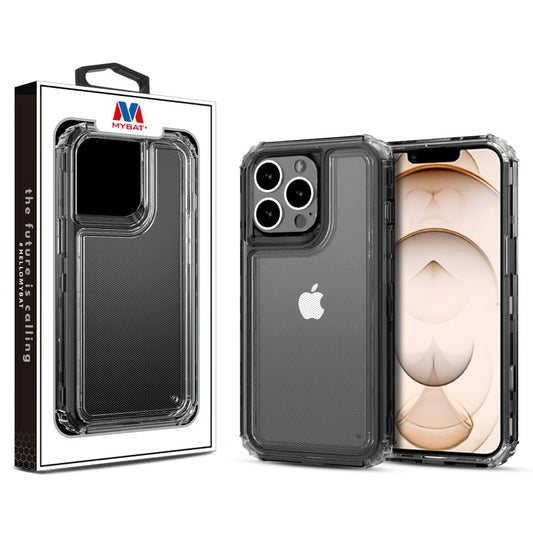 MyBat Hybrid Protector Cover for Apple iPhone 13 Pro (6.1) - Transparent Black / Transparent Clear (1102096)