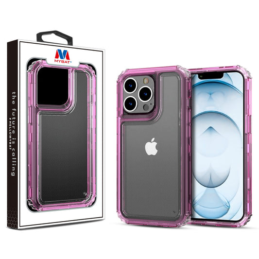 MyBat Hybrid Protector Cover for Apple iPhone 13 Pro Max (6.7) - Transparent Pink / Transparent Clear (1102093)
