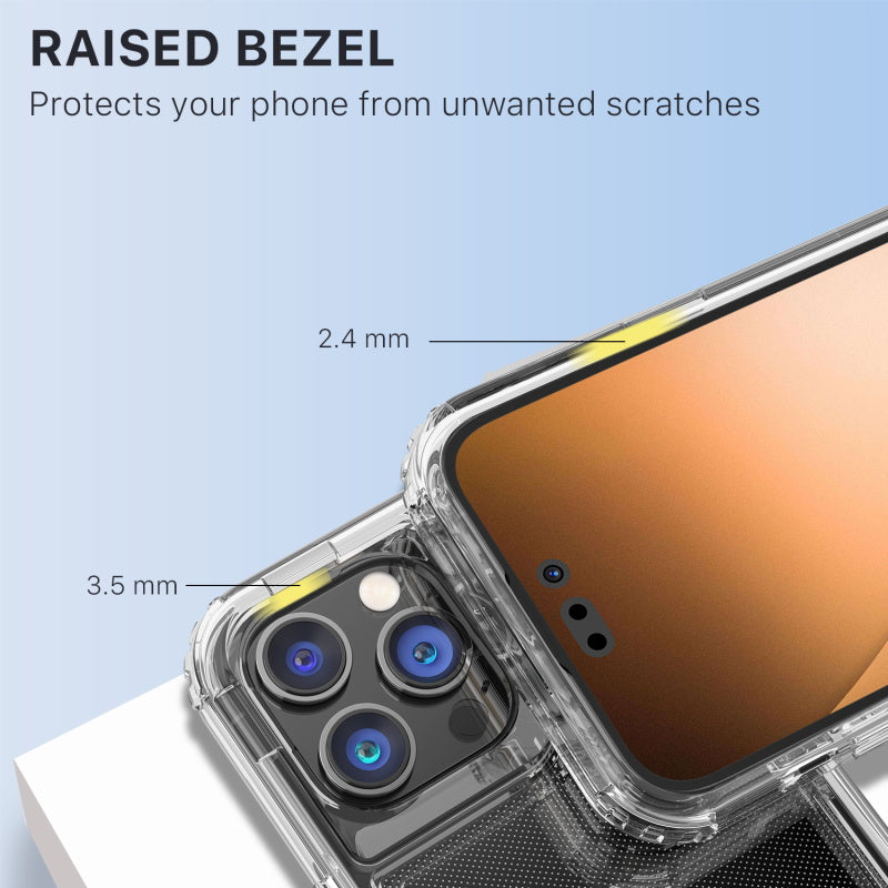 Apple iPhone 14 PRO MyBat Hybrid Protector Cover - Transparent Clear / Transparent Clear (1104698)