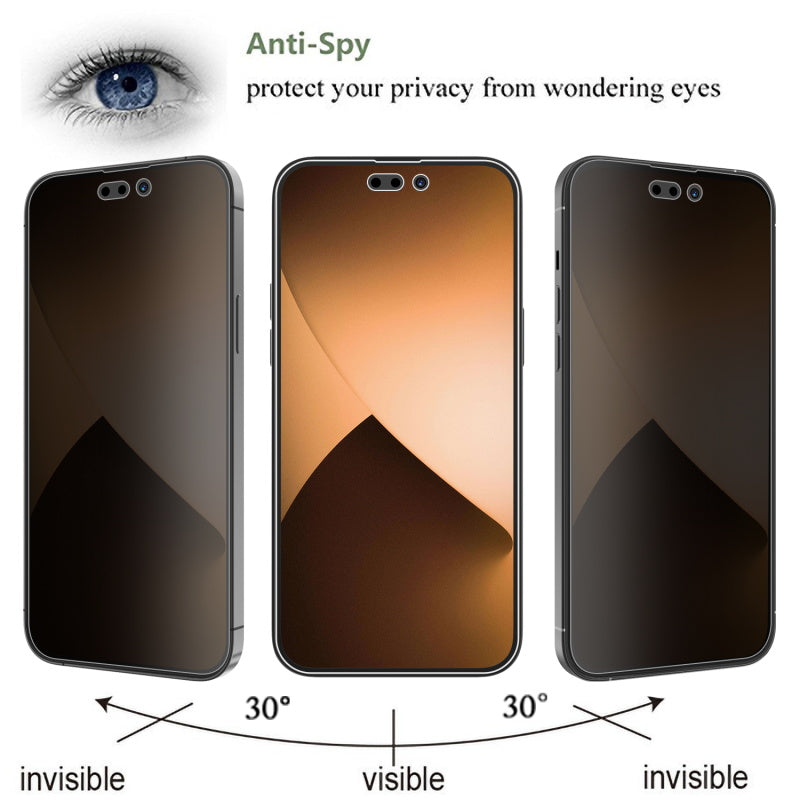 Apple iPhone 14 PRO MyBat Privacy Tempered Glass Screen Protector (2.5D) - Smoke (1104715)