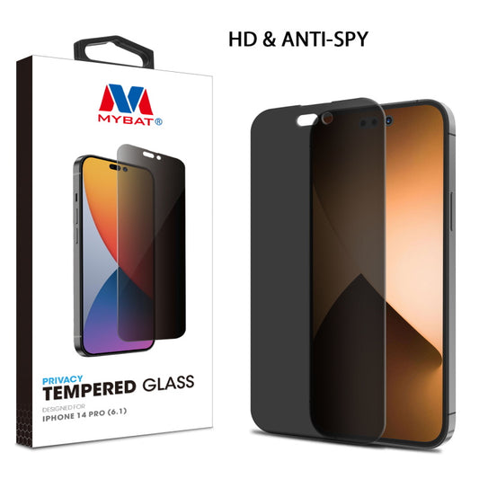Apple iPhone 14 PRO MyBat Privacy Tempered Glass Screen Protector (2.5D) - Smoke (1104715)