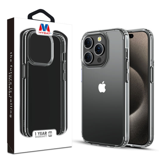 MyBat Sturdy Gummy Cover for Apple iPhone 15 Pro Max (6.7) - Highly Transparent Clear / Transparent Clear (1106129)