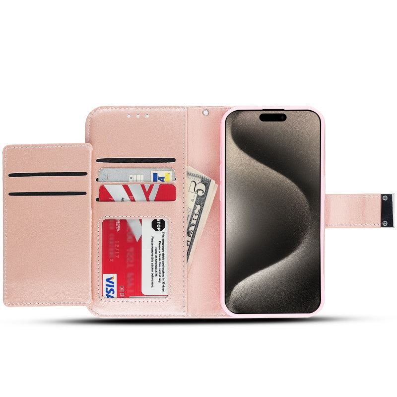 Apple iPhone 15 Pro (6.1) MyBat MyJacket Wallet Xtra Series Case - Rose Gold (1106219)