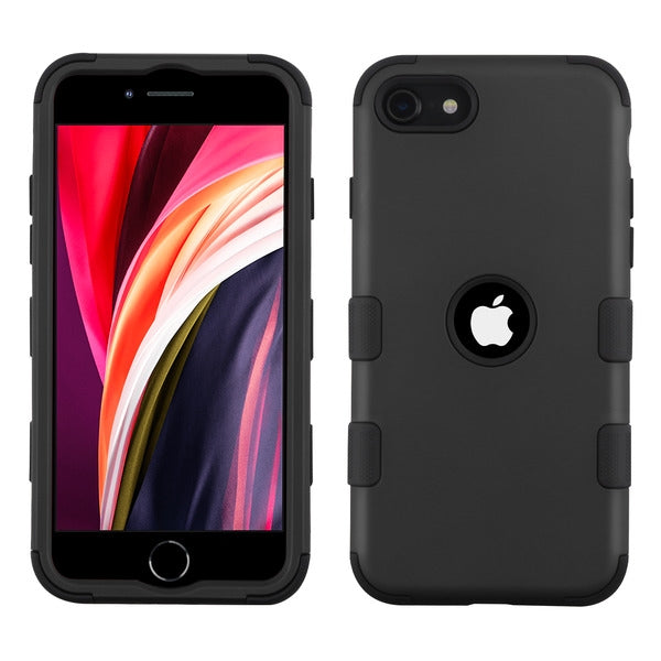 Apple iPhone SE (2020) 6/8/7 MyBat PRO TUFF Hybrid Phone Protector Cover - Black (1101164)