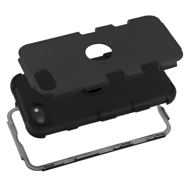 Apple iPhone SE (2020) 6/8/7 MyBat PRO TUFF Hybrid Phone Protector Cover - Black (1101164)