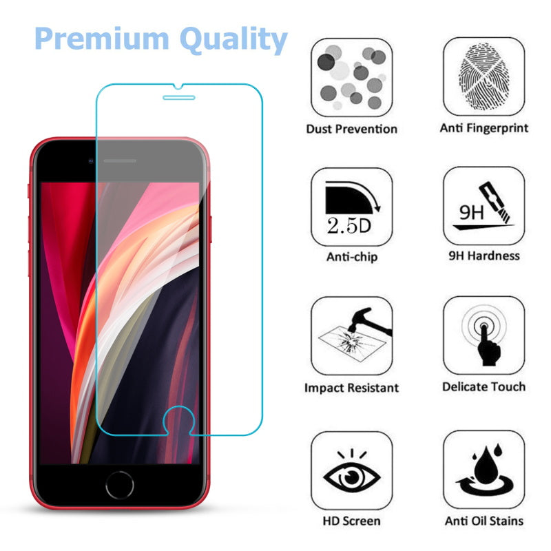 Apple iPhone 8/7 / SE (2020) MyBat Tempered Glass Screen Protector 2.5D (25-PACK) - Clear (1103340)