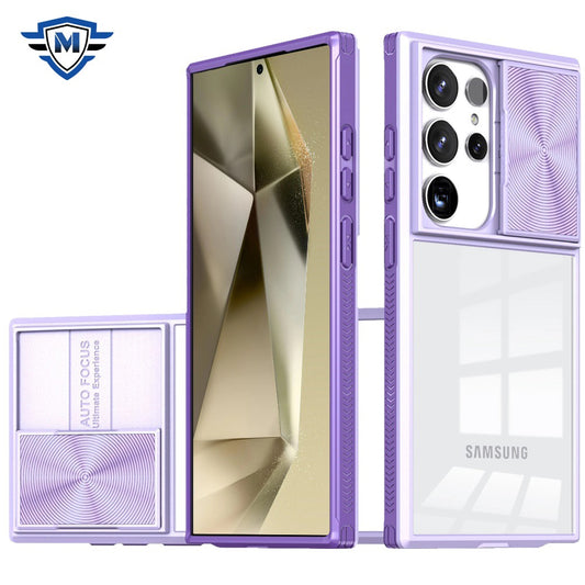 Samsung Galaxy s24 METKASE Fusion Transparent Clear Hybrid Case Cover in Premium Slide-Out Package - Purple (1107632)