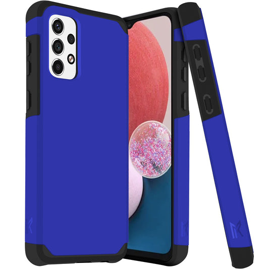Samsung A13 4G 2022 Tough Strong Slim Dual-Layer ShockProof Hybrid Case Cover - Classic Blue (1105863)