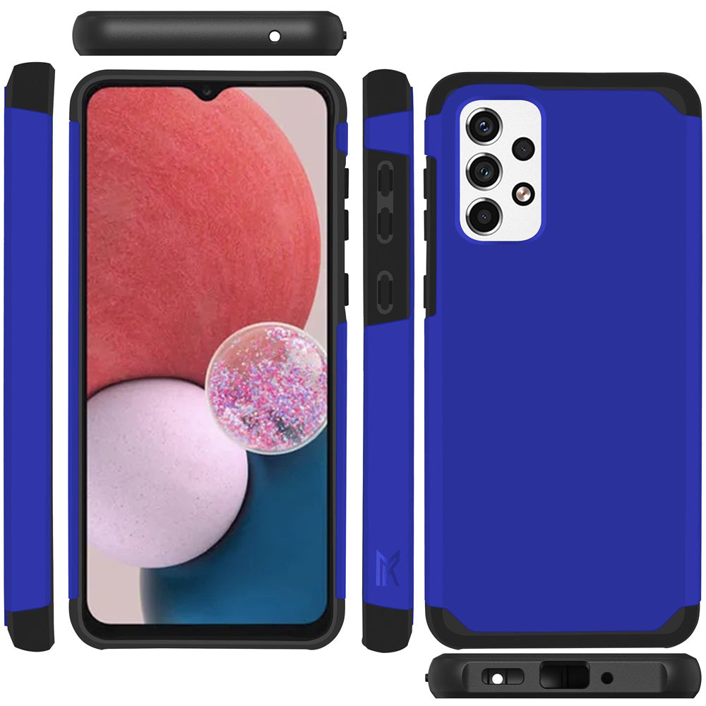 Samsung A13 4G 2022 Tough Strong Slim Dual-Layer ShockProof Hybrid Case Cover - Classic Blue (1105863)