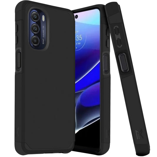 Motorola Moto G Stylus 5G (2022) MetKase Original ShockProof Case Cover - Black (1103956)