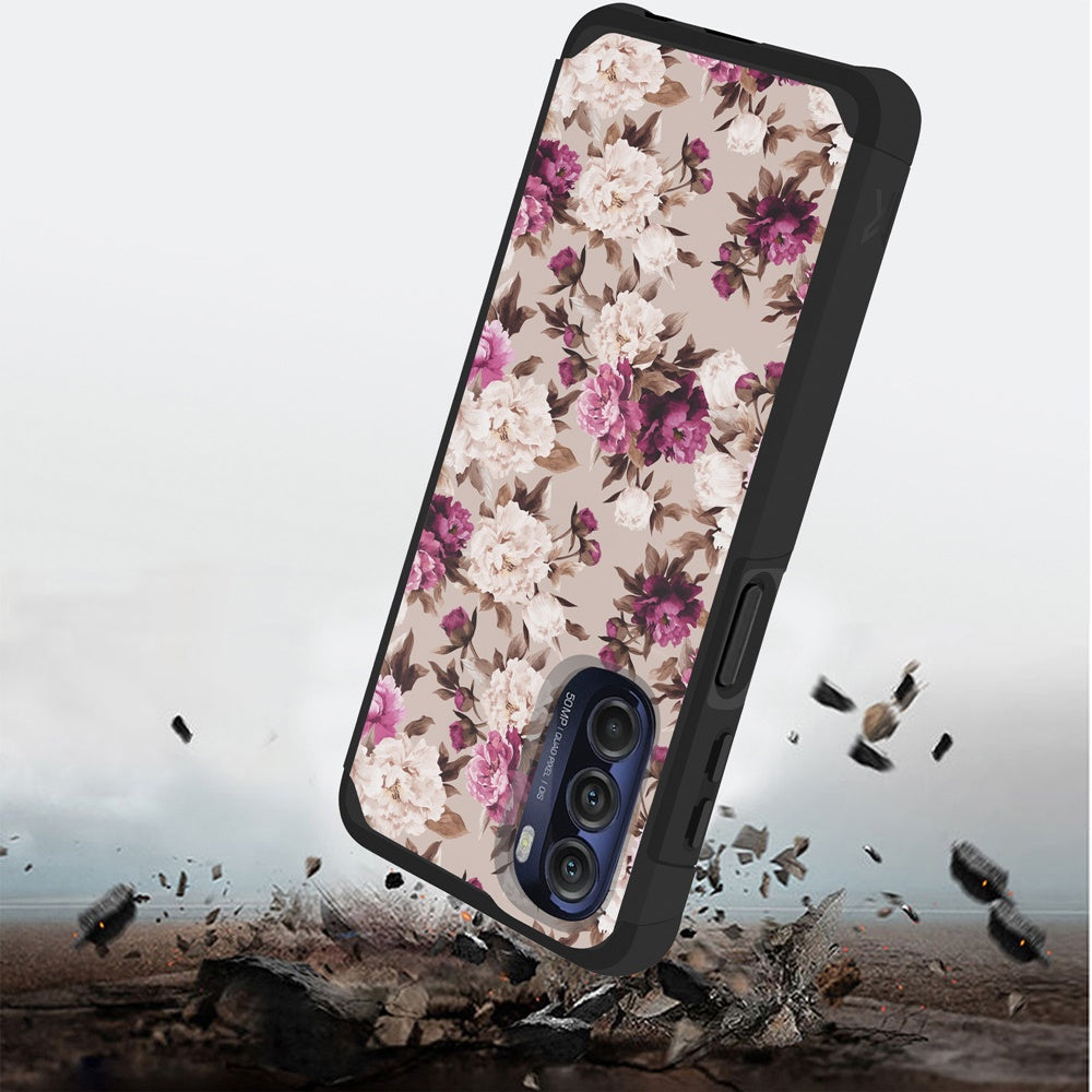 Motorola Moto G Stylus 5G (2022) MetKase Original ShockProof Case Cover - Floral Bouquet (1103958)