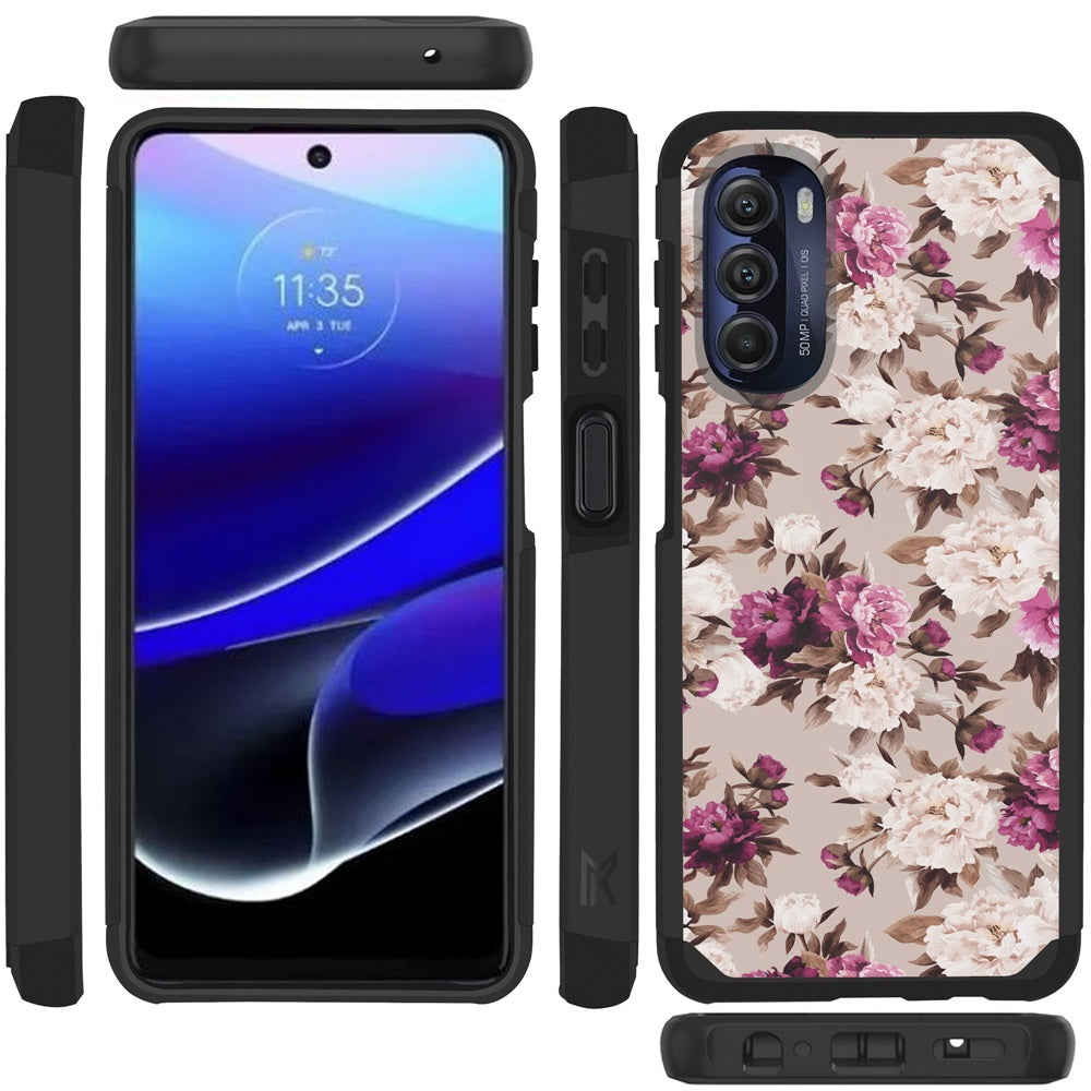 Motorola Moto G Stylus 5G (2022) MetKase Original ShockProof Case Cover - Floral Bouquet (1103958)