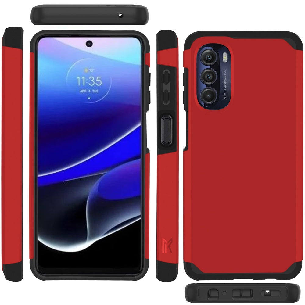 Motorola Moto G Stylus 5G (2022) MetKase Original ShockProof Case Cover - Flame Scarlet  (1103959)
