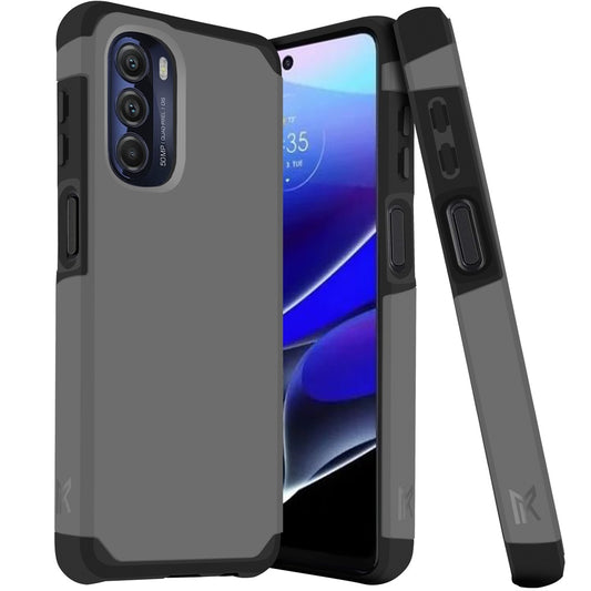 Motorola Moto G Stylus 5G (2022) MetKase Original ShockProof Case Cover - Charcoal Grey (1103961)