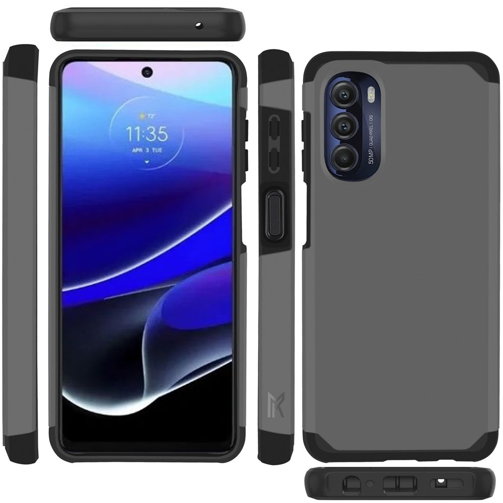Motorola Moto G Stylus 5G (2022) MetKase Original ShockProof Case Cover - Charcoal Grey (1103961)