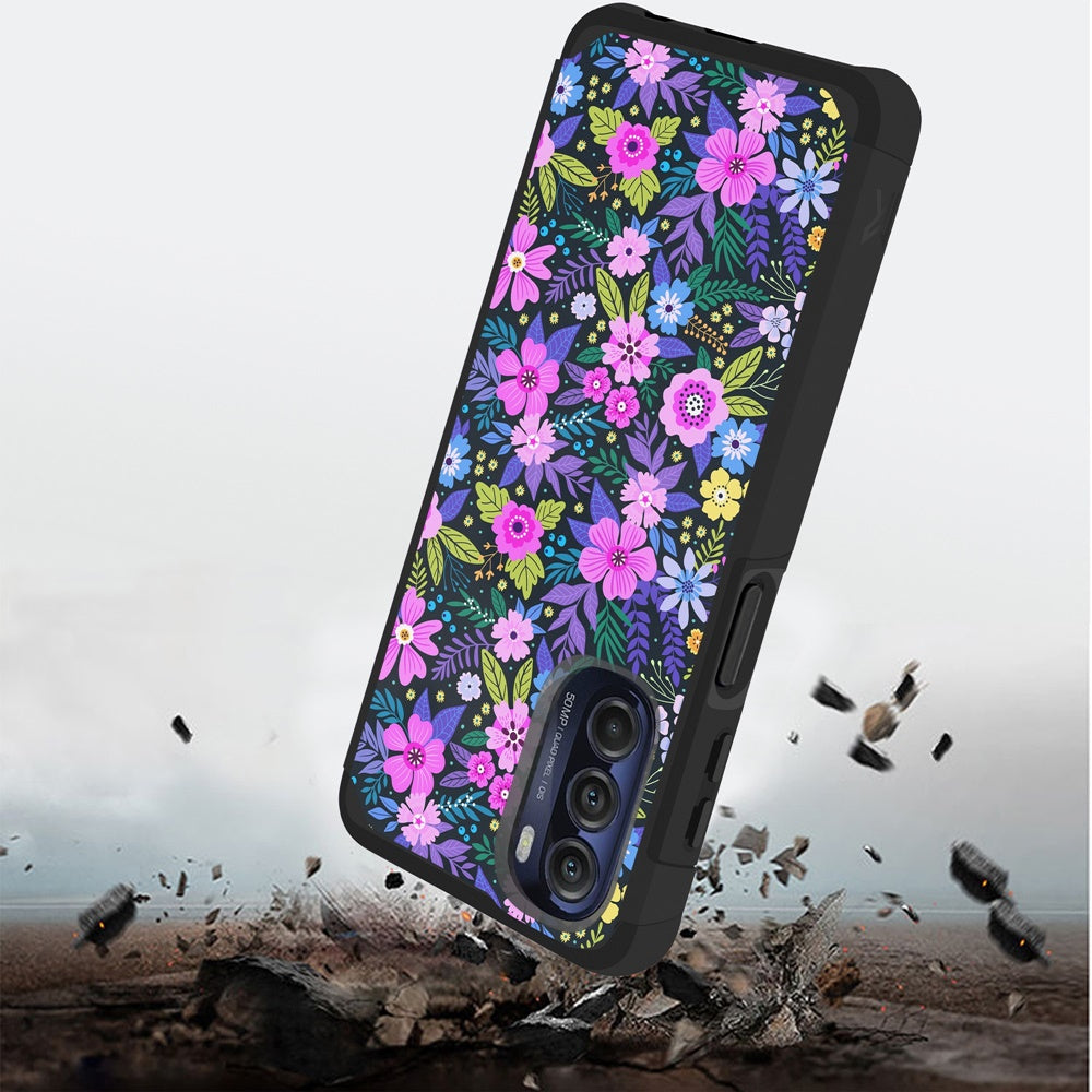 Motorola Moto G Stylus 5G (2022) MetKase Original ShockProof Case Cover - Mystical Floral Boom (1103963)