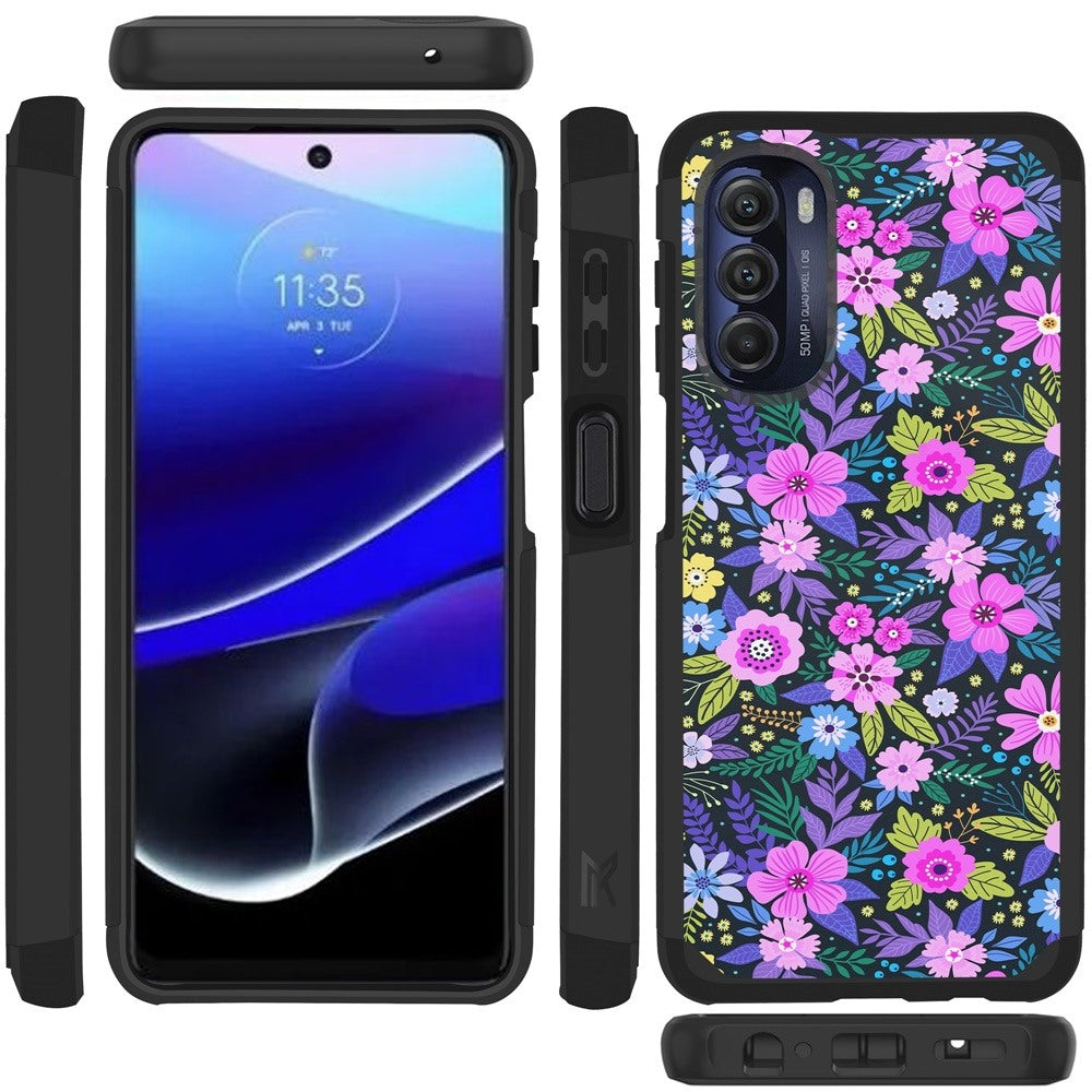 Motorola Moto G Stylus 5G (2022) MetKase Original ShockProof Case Cover - Mystical Floral Boom (1103963)