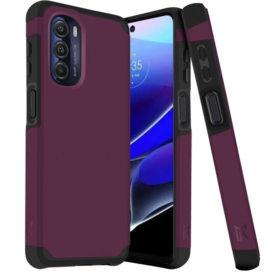 Motorola Moto G Stylus 5G (2022) MetKase Original ShockProof Case Cover - Magenta Purple (1103964)