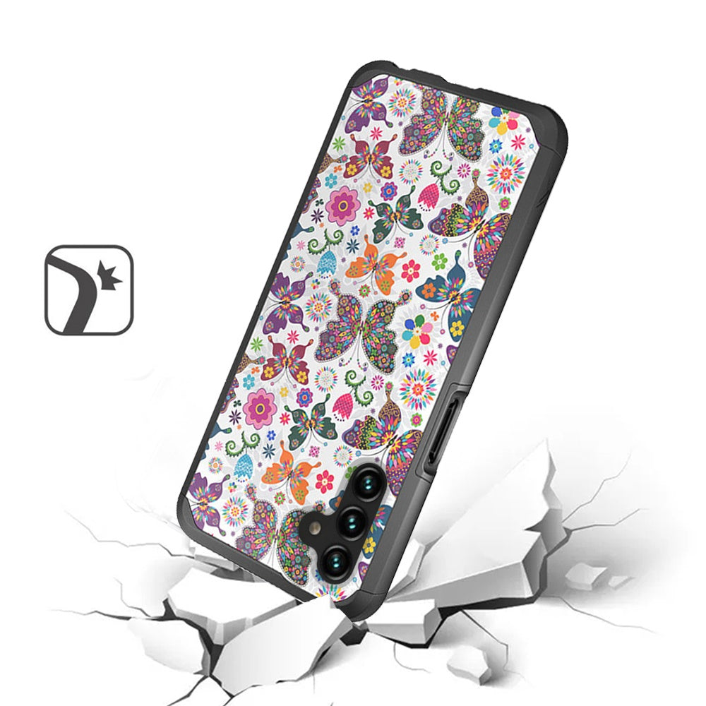 Samsung Galaxy A13 5G MetKase Original ShockProof Case Cover - Harmonious Butterfly Floral (1103109)