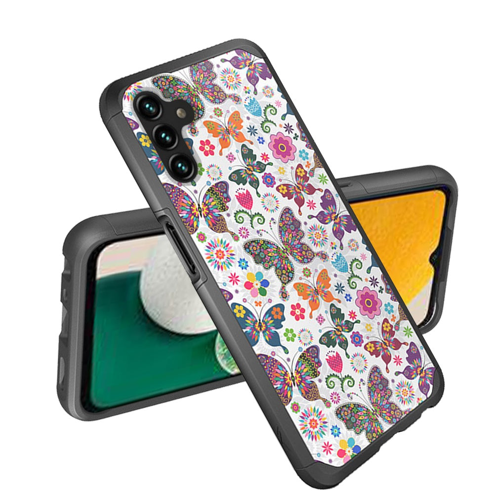Samsung Galaxy A13 5G MetKase Original ShockProof Case Cover - Harmonious Butterfly Floral (1103109)