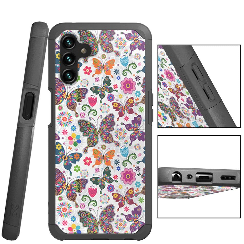 Samsung Galaxy A13 5G MetKase Original ShockProof Case Cover - Harmonious Butterfly Floral (1103109)