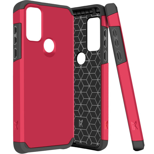 Moto G Play 2023, Moto G Pure, Moto G Power (2022) MetKase Original ShockProof Case Cover - Virtual Pink (1102830)