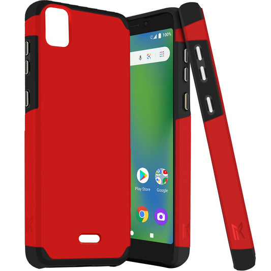 Cricket Vision Plus MetKase Original ShockProof Case Cover - Flame Scarlet  (1103822)